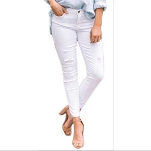 Pistola White Oslo Distressed Skinny Jeans…